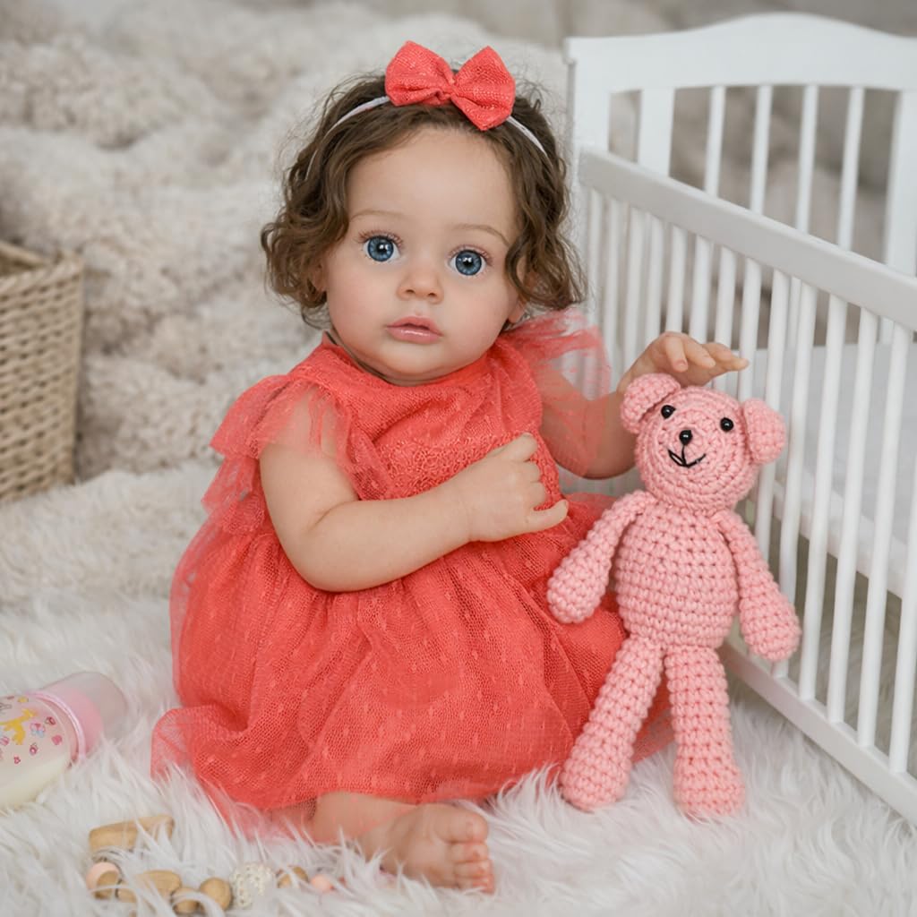 SCOM Reborn 20-Inch Baby Doll – Realistic Weighted Cloth Body