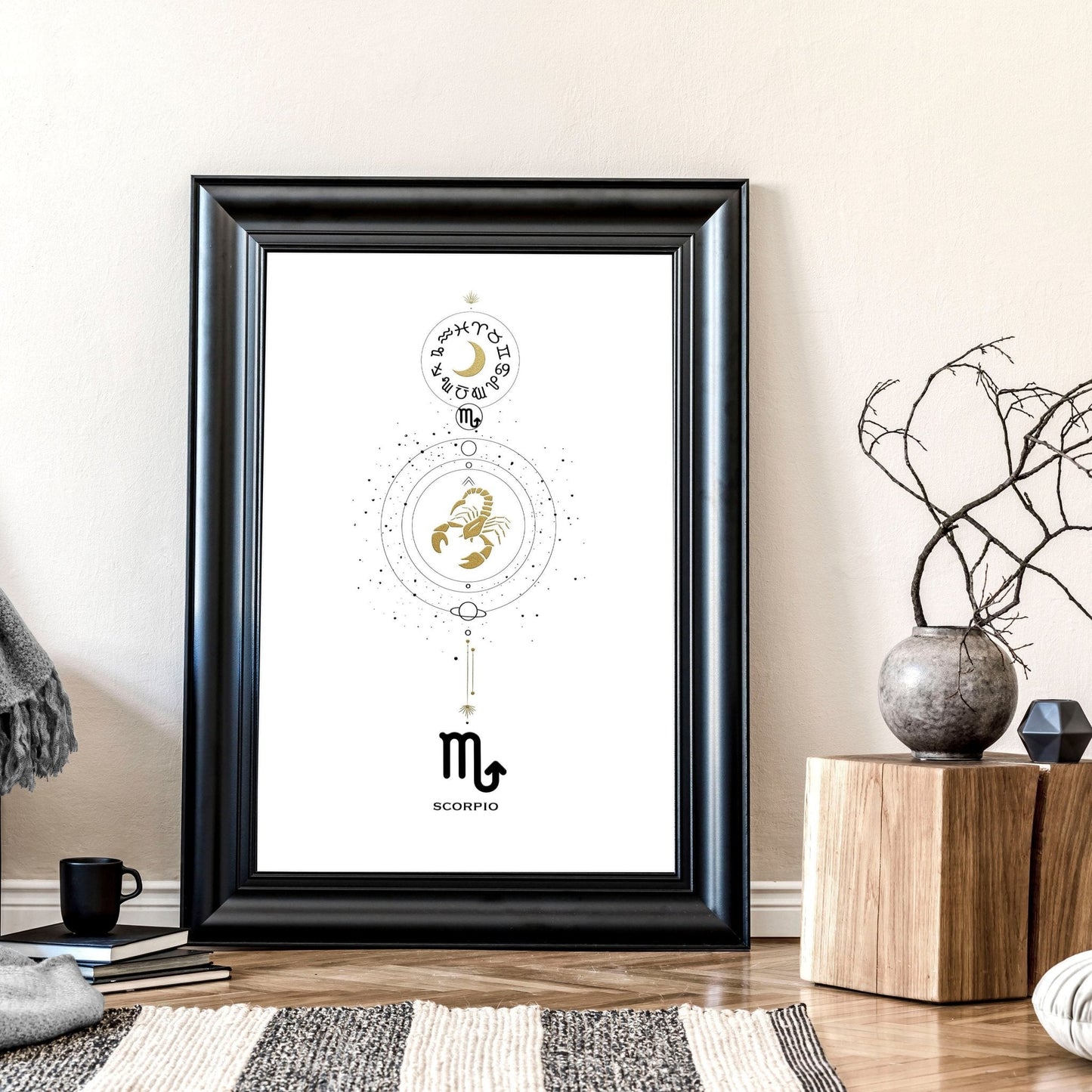 Scorpio Zodiac inspired wall art print