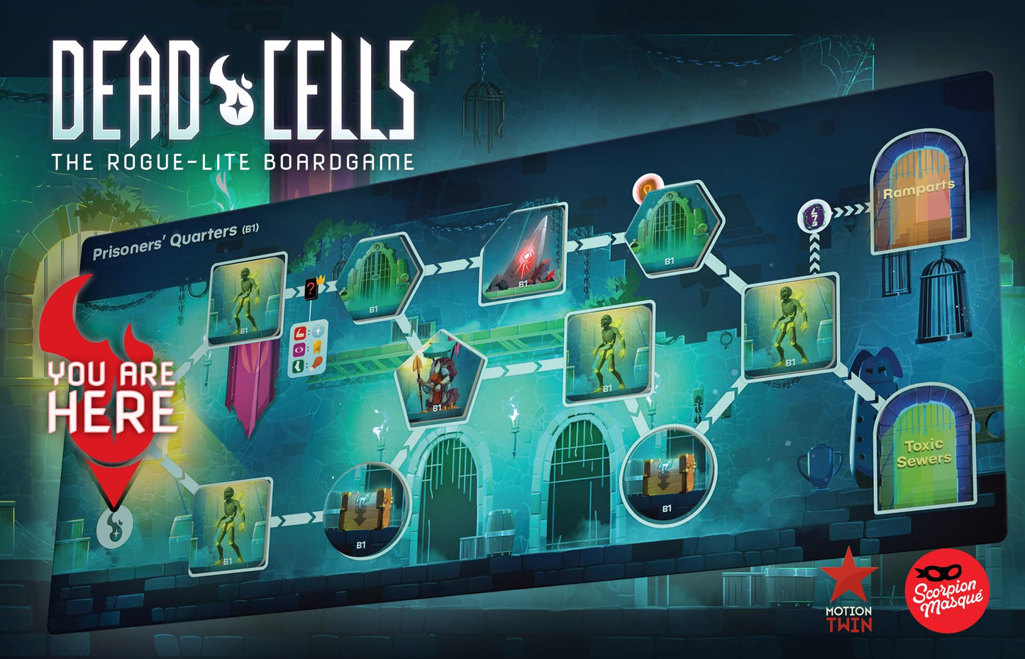 Dead Cells: The Board Game by Scorpion Masqué – Co-op Roguelite Deck Builder (1-4 Players, Ages 14+)
