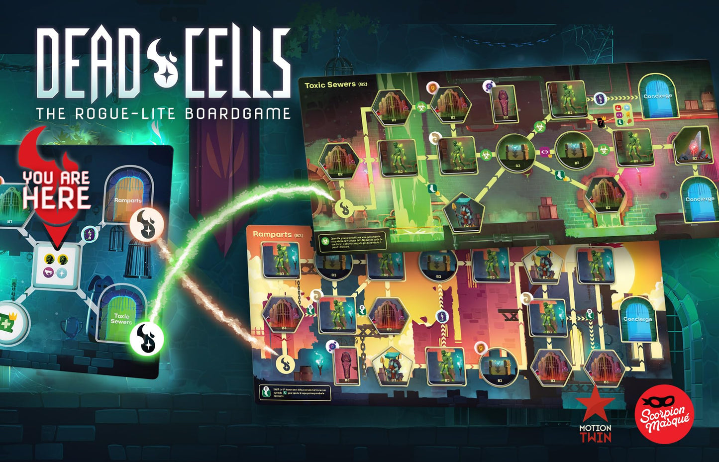 Dead Cells: The Board Game by Scorpion Masqué – Co-op Roguelite Deck Builder (1-4 Players, Ages 14+)