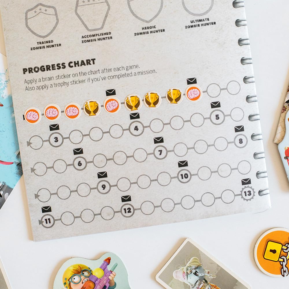 Zombie Kidz Evolution by Scorpion Masqué | Cooperative Family Board Game, 2-4 Players, 15-Min Sessions, Legacy