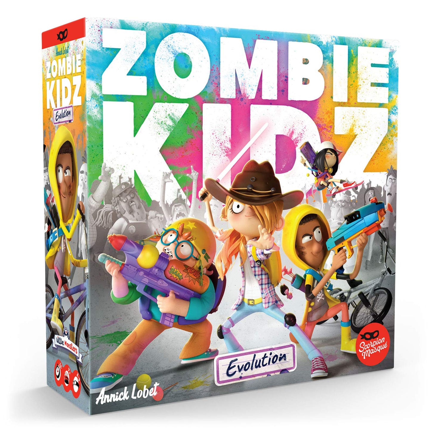 Zombie Kidz Evolution by Scorpion Masqué | Cooperative Family Board Game, 2-4 Players, 15-Min Sessions, Legacy
