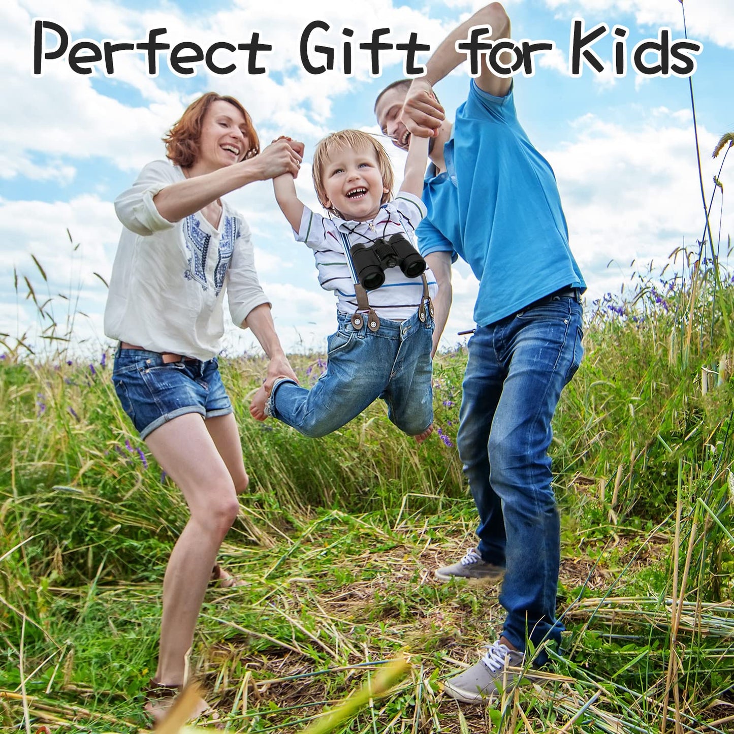 Scotamalone Kids Binoculars 4x30 – Shock-Proof, Lightweight & Educational for Ages 3–12