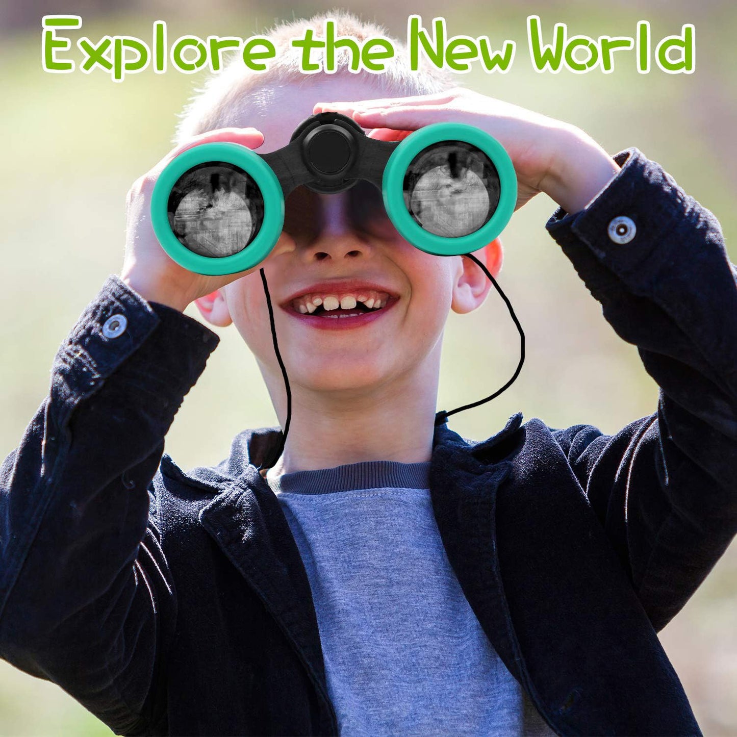 Scotamalone Kids Binoculars 4x30 – Shock-Proof Toy Binoculars for Ages 3-12