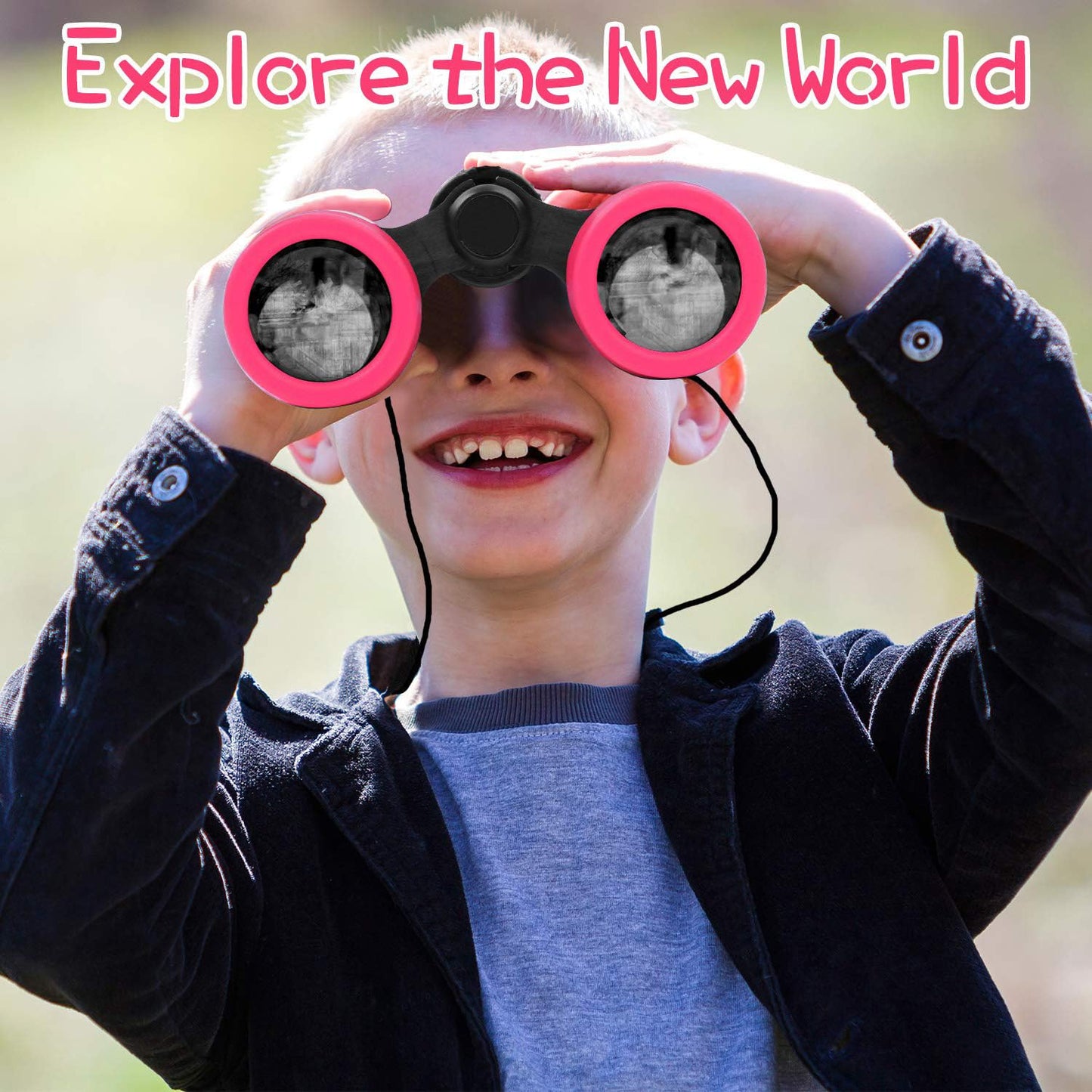 Scotamalone Kids Binoculars 4x30 – Shock Proof Toy for Ages 3-12 | Bird Watching & Outdoor Learning