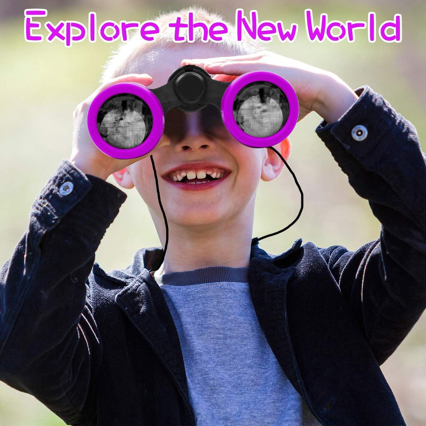 Scotamalone Kids Binoculars 4x30 – Shock-Proof Toy Binoculars for Ages 3-12