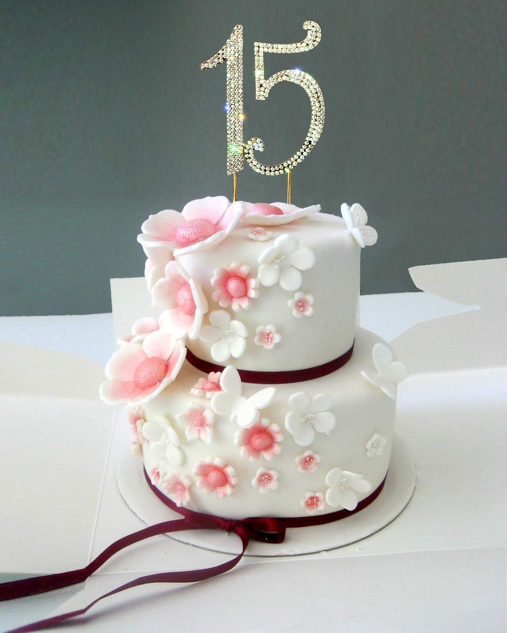 Scotamalone15 Cake Topper - Premium Bling Rhinestone Diamond Gems