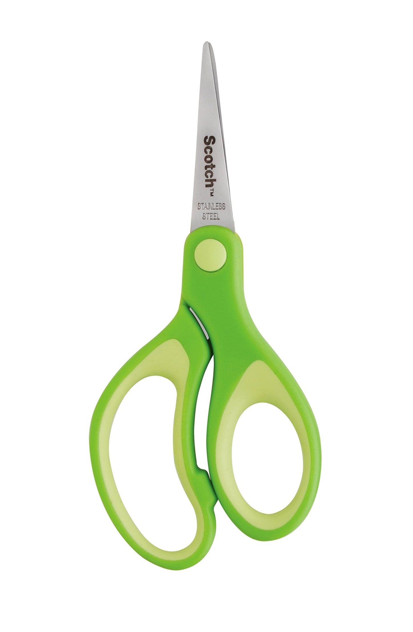 Scotch Kids Pointed Tip Scissors with Soft Touch, 5 Inches (1442P) – Ambidextrous, Safe Classroom Crafting