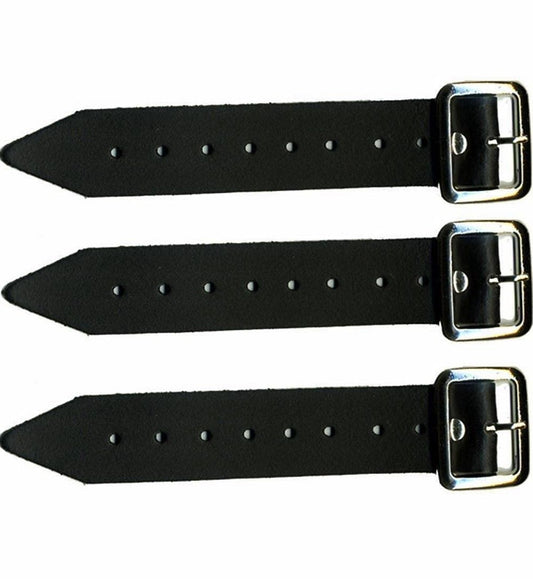 Scottish Kilt Straps and Buckle 7" Genuine Leather Extender 1.25" wide Strap