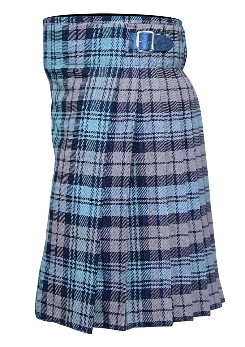 Scottish Men Black Watch Weathered Tartan  5 Yard Casual Kilt 24" Drop