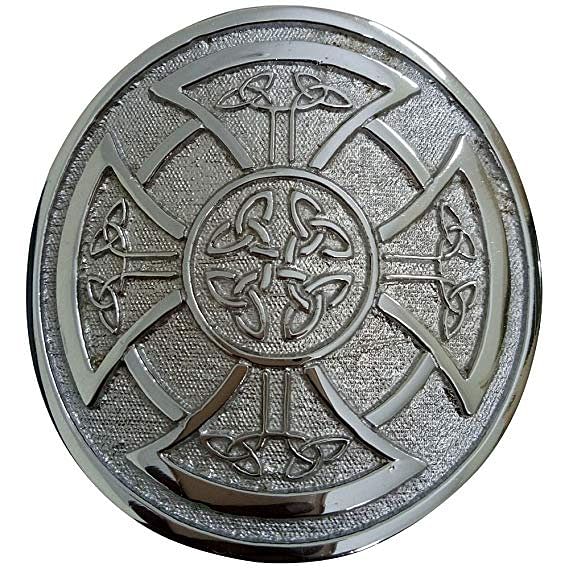 Scottish Men Round Celtic Knot Kilt Belt Highland Kilt Belt Buckle