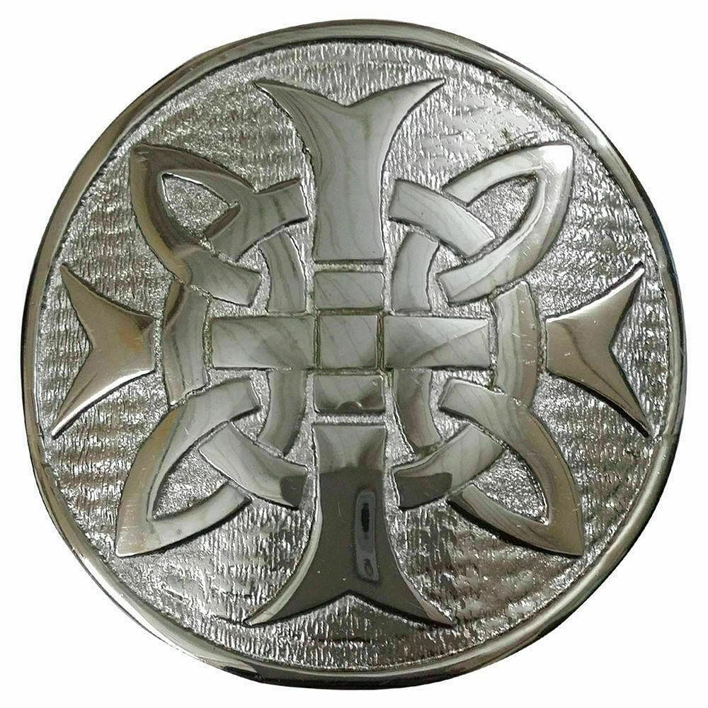 Scottish Men Round Celtic Knot Kilt Belt Highland Kilt Belt Buckle