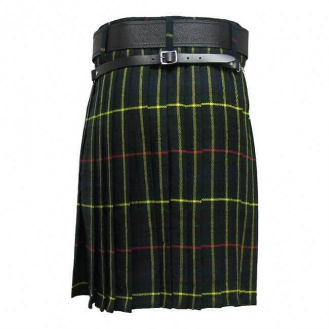 Scottish Men's Kilt Set Sporran, Chain,  Belt, Buckle, Pin Traditional Dress Tartan Kilts