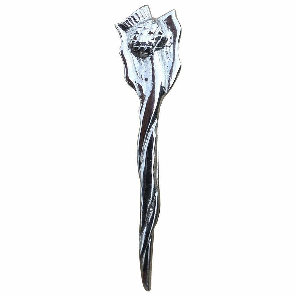 Scottish Thistle Kilt Pins Various Design Chrome Finish 4" Kilts Pin Celtic Knot