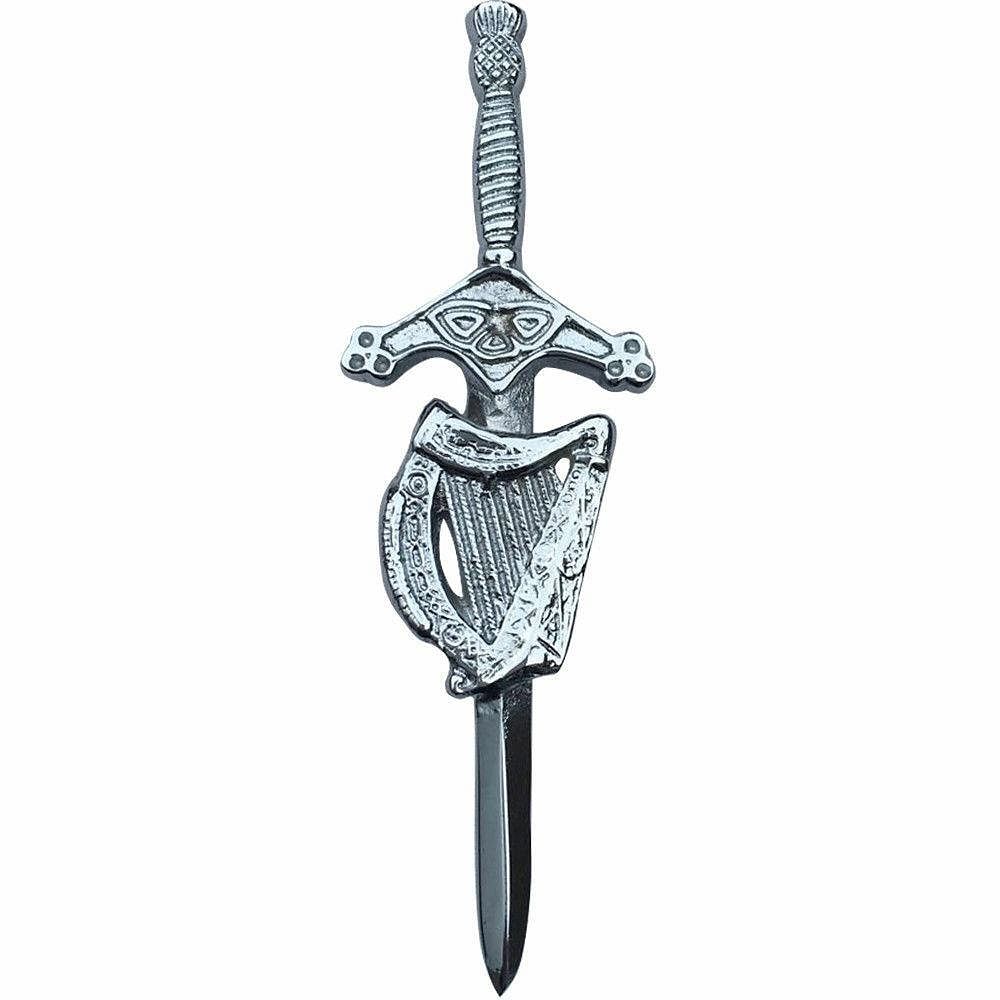 Scottish Thistle Kilt Pins Various Design Chrome Finish 4" Kilts Pin Celtic Knot