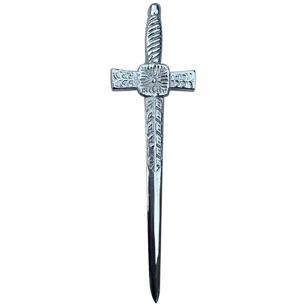 Scottish Thistle Kilt Pins Various Design Chrome Finish 4" Kilts Pin Celtic Knot