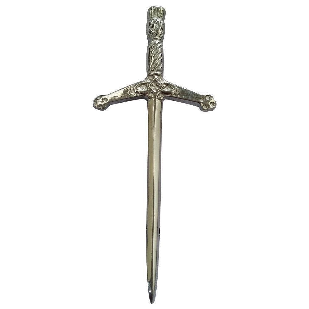 Scottish Thistle Kilt Pins Various Design Chrome Finish 4" Kilts Pin Celtic Knot