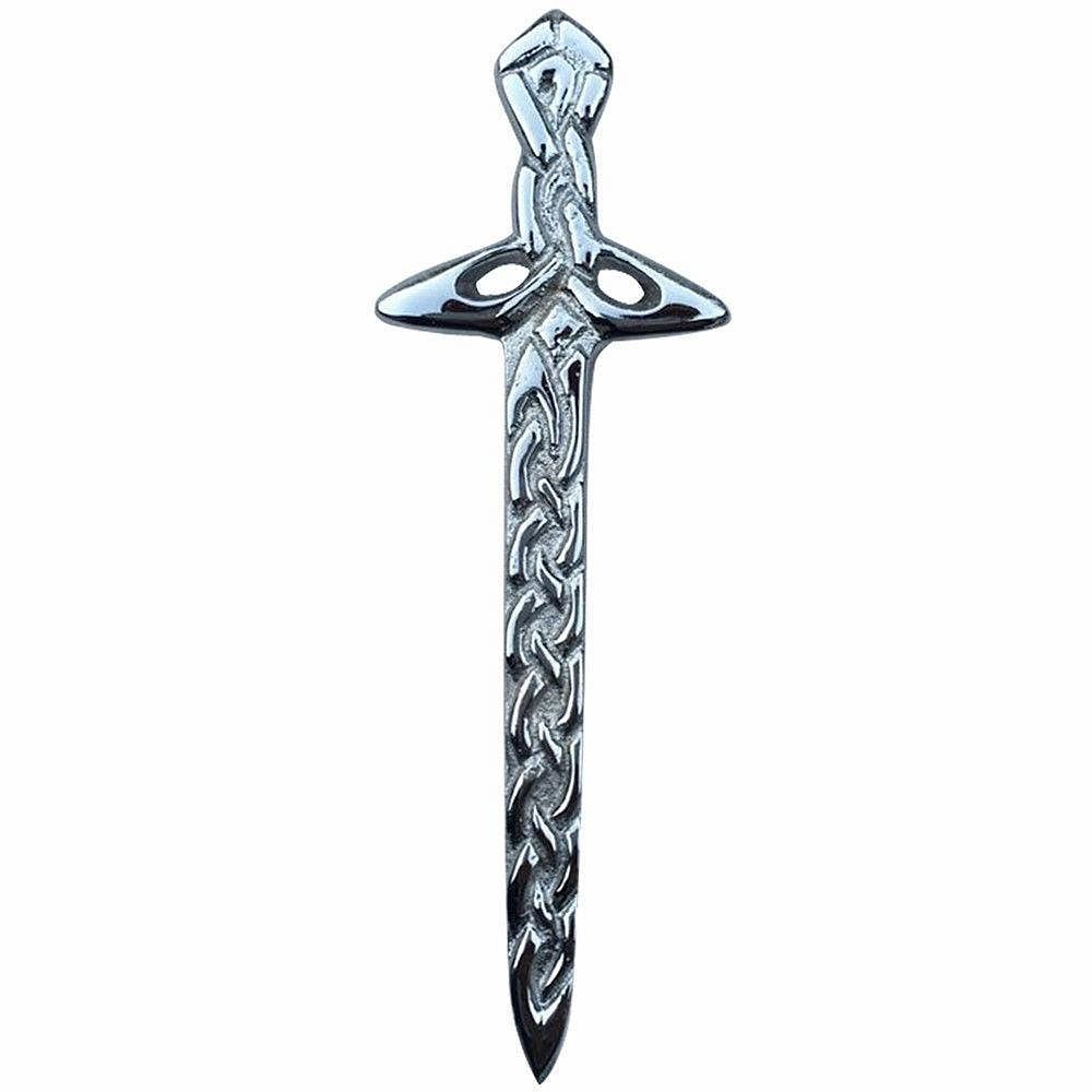Scottish Thistle Kilt Pins Various Design Chrome Finish 4" Kilts Pin Celtic Knot