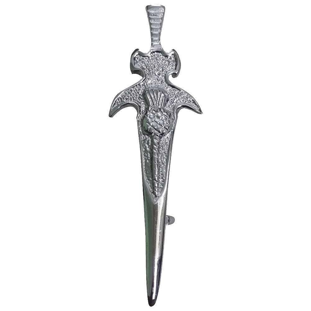Scottish Thistle Kilt Pins Various Design Chrome Finish 4" Kilts Pin Celtic Knot