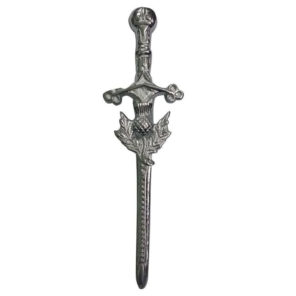 Scottish Thistle Kilt Pins Various Design Chrome Finish 4" Kilts Pin Celtic Knot