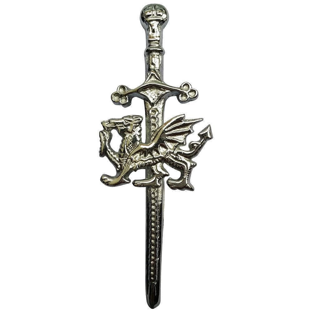 Scottish Thistle Kilt Pins Various Design Chrome Finish 4" Kilts Pin Celtic Knot