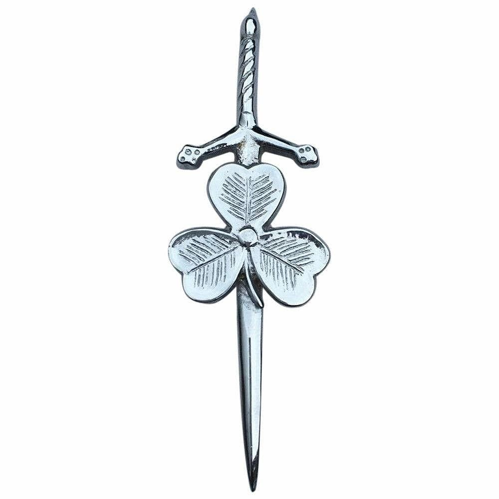 Scottish Thistle Kilt Pins Various Design Chrome Finish 4" Kilts Pin Celtic Knot
