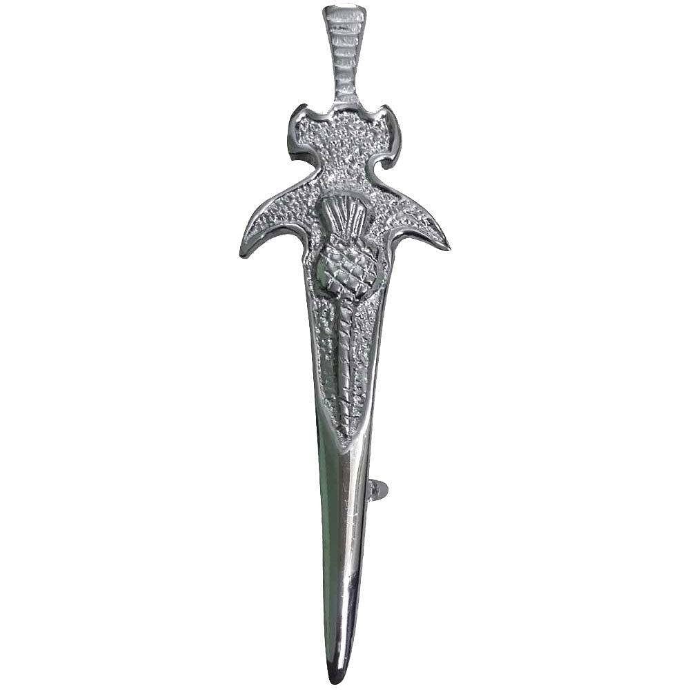 Scottish Thistle Kilt Pins Various Design Chrome Finish 4" Kilts Pin Celtic Knot
