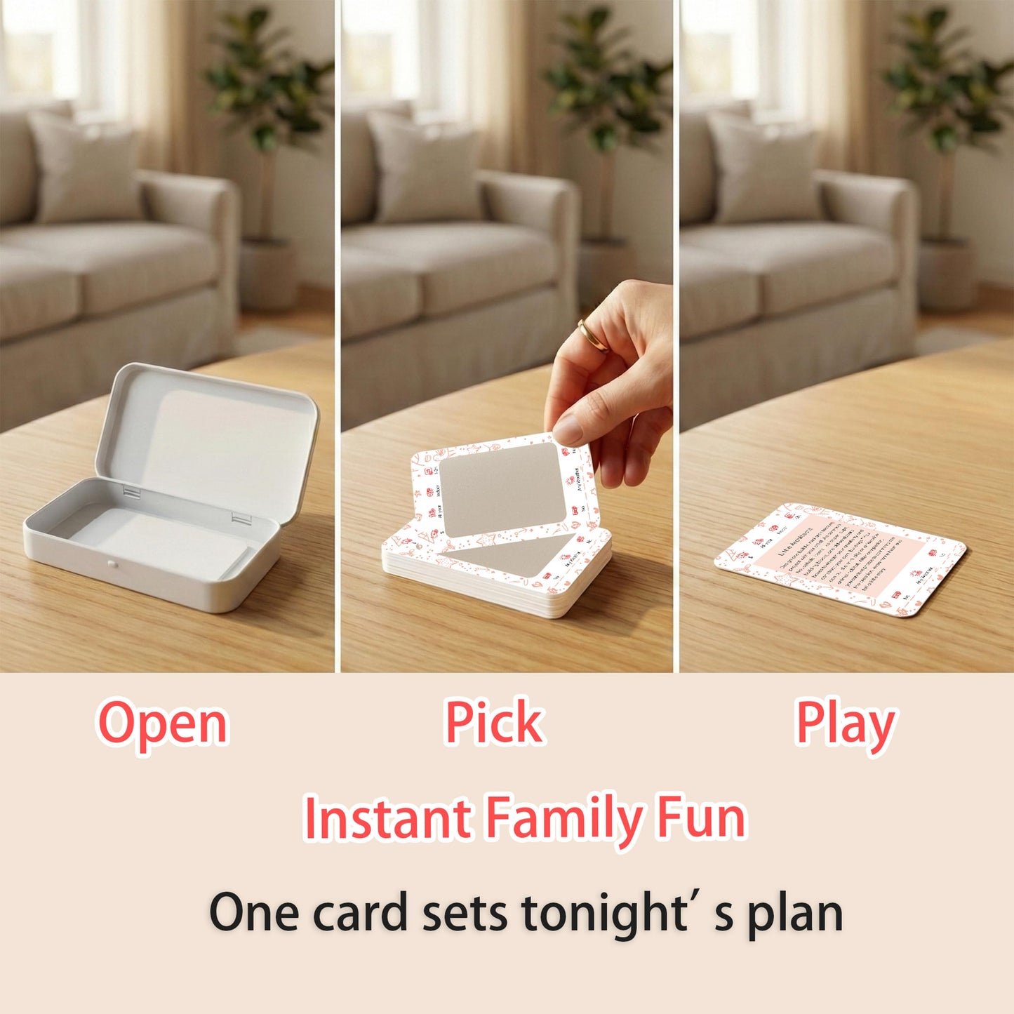 Scratch Quest Family Card Game – Screen-Free Scratch-Off Challenges for Family Bonding