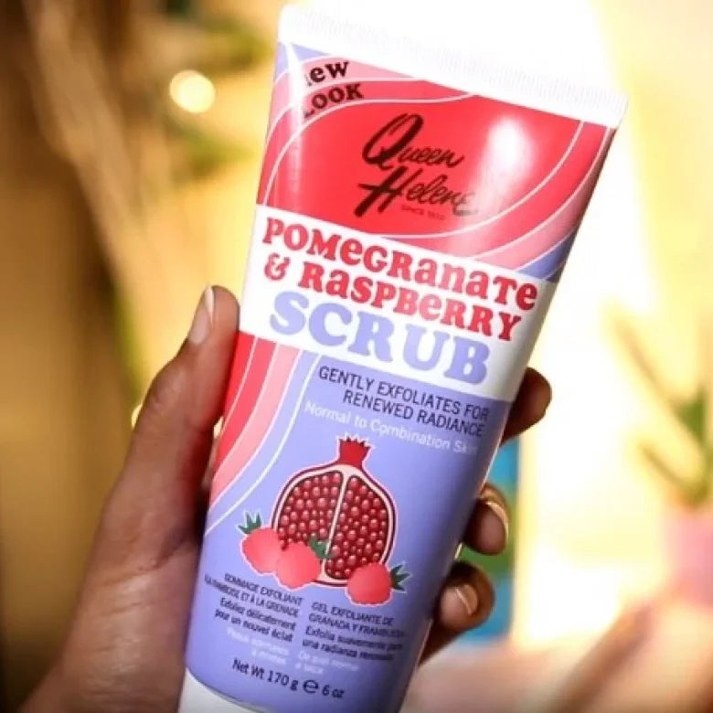Queen Helene Pomegranate & Raspberry Scrub Exfoliating & Brightening for Radiant Skin 6 oz