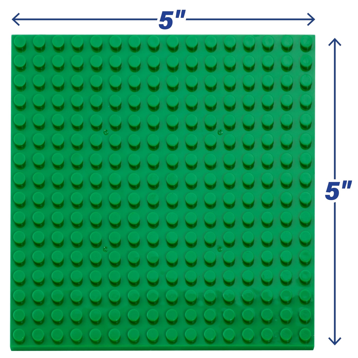 SCS Direct Green Baseplates 5x5 – 10 Pack, Dual Connectivity, Tight Fit