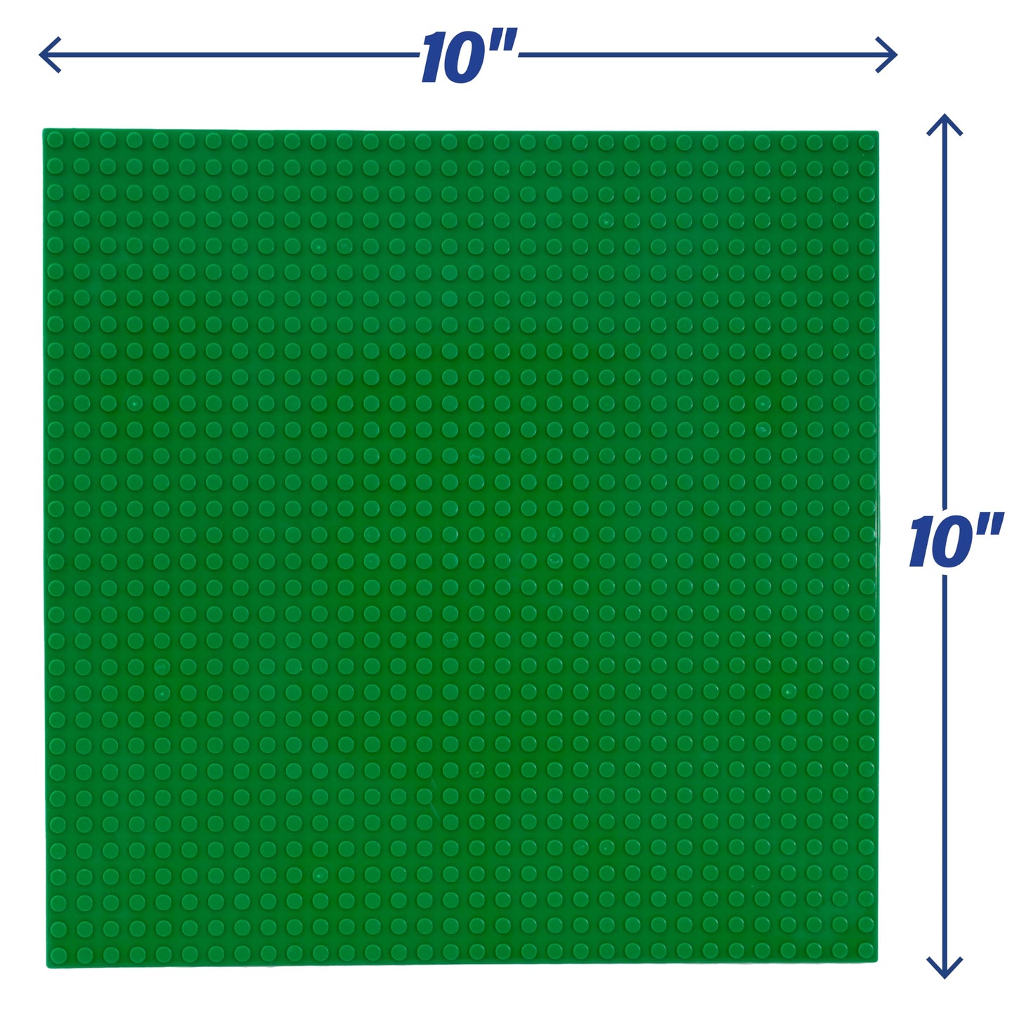 SCS Direct Classic Baseplates 10x10 – 6-Pack, MultiColors, Dual-Sided Connectivity, Compatible with All Major Brands