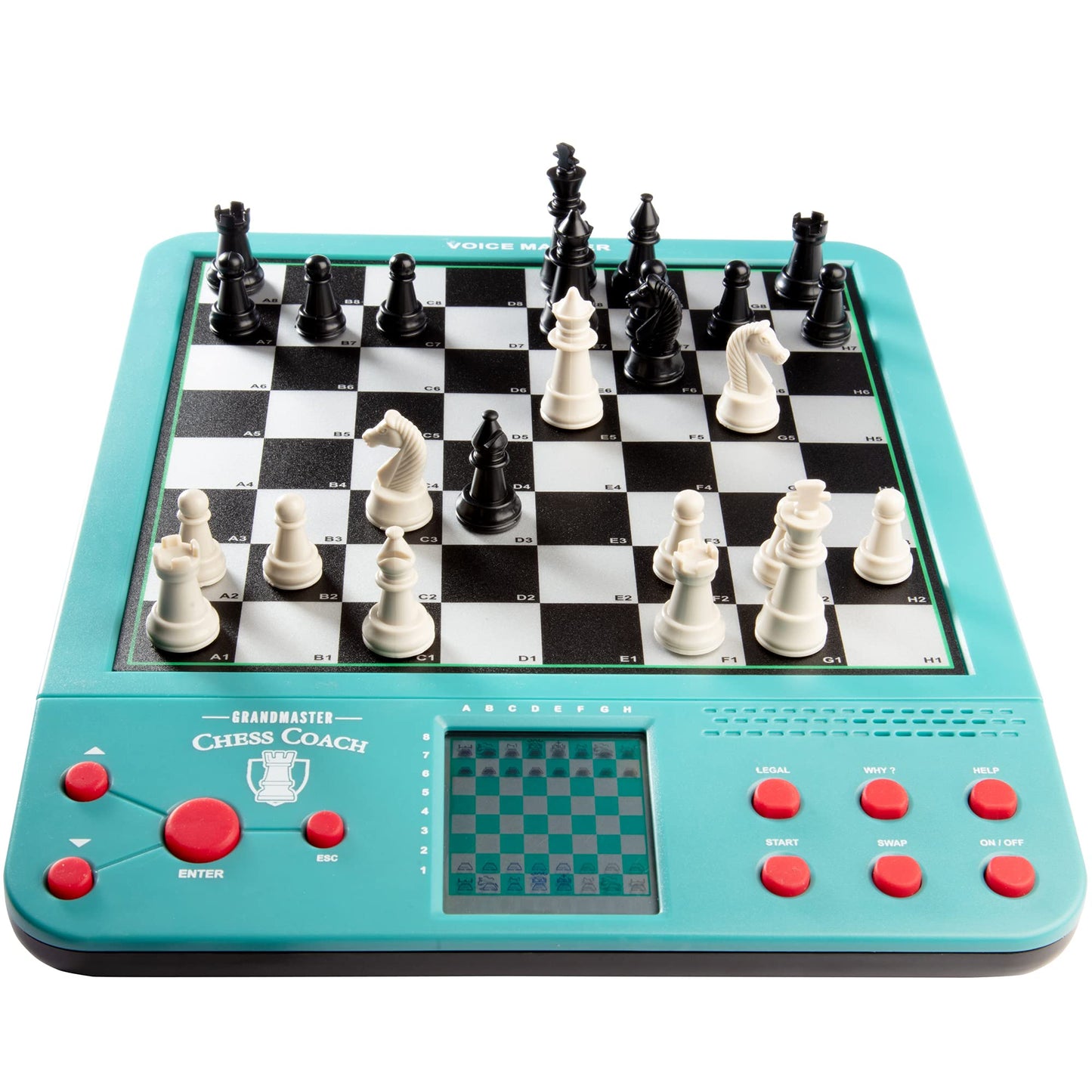 SCS Direct Grandmaster Electronic Chess Coach – 8 Games, 100 Preset Lessons, 12 Modes, 30 Skill Levels