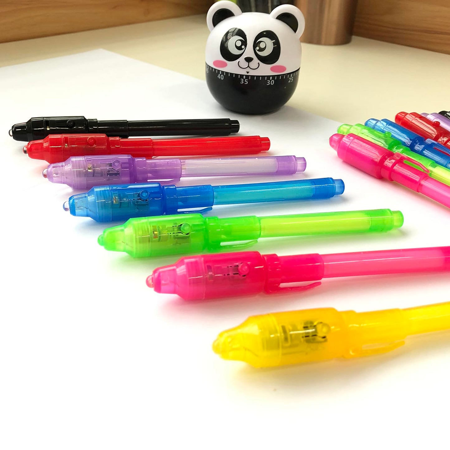 SCStyle Invisible Ink Pen 28-Pcs Set with UV Light – Secret Messages, Party Favors & Classroom Activities