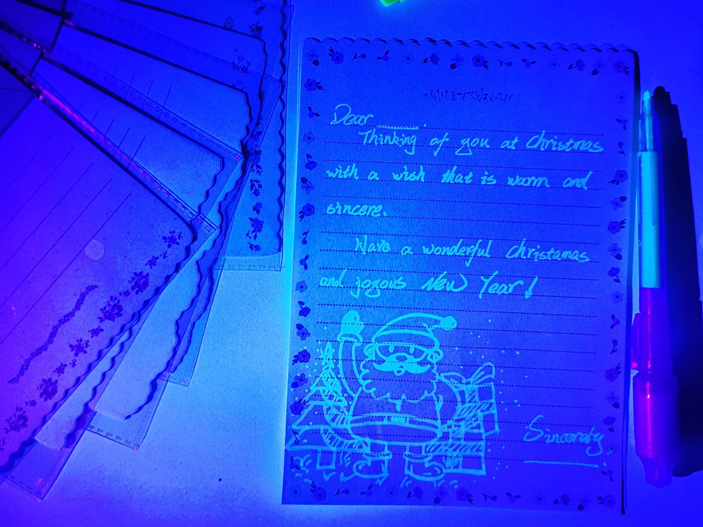 SCStyle 80Pcs Invisible Ink Pen with UV Light – Secret Messages & Party Favors