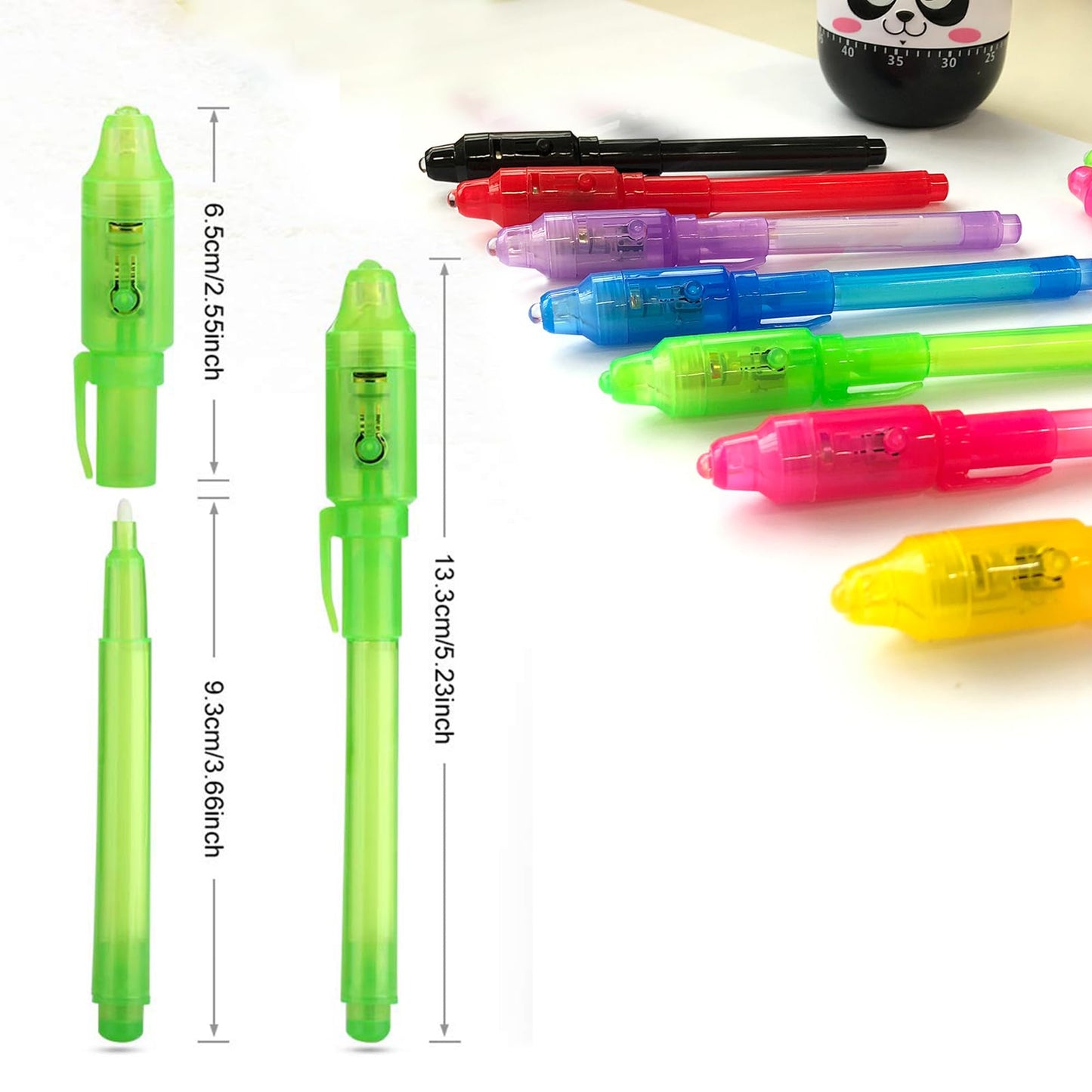 SCStyle 80Pcs Invisible Ink Pen with UV Light – Secret Messages & Party Favors