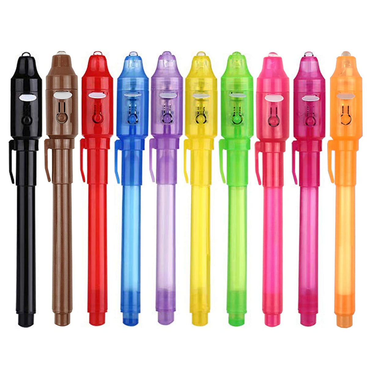 SCStyle Invisible Ink Pen 10-Piece Set | Secret Message Spy Pen for Parties and Gifts