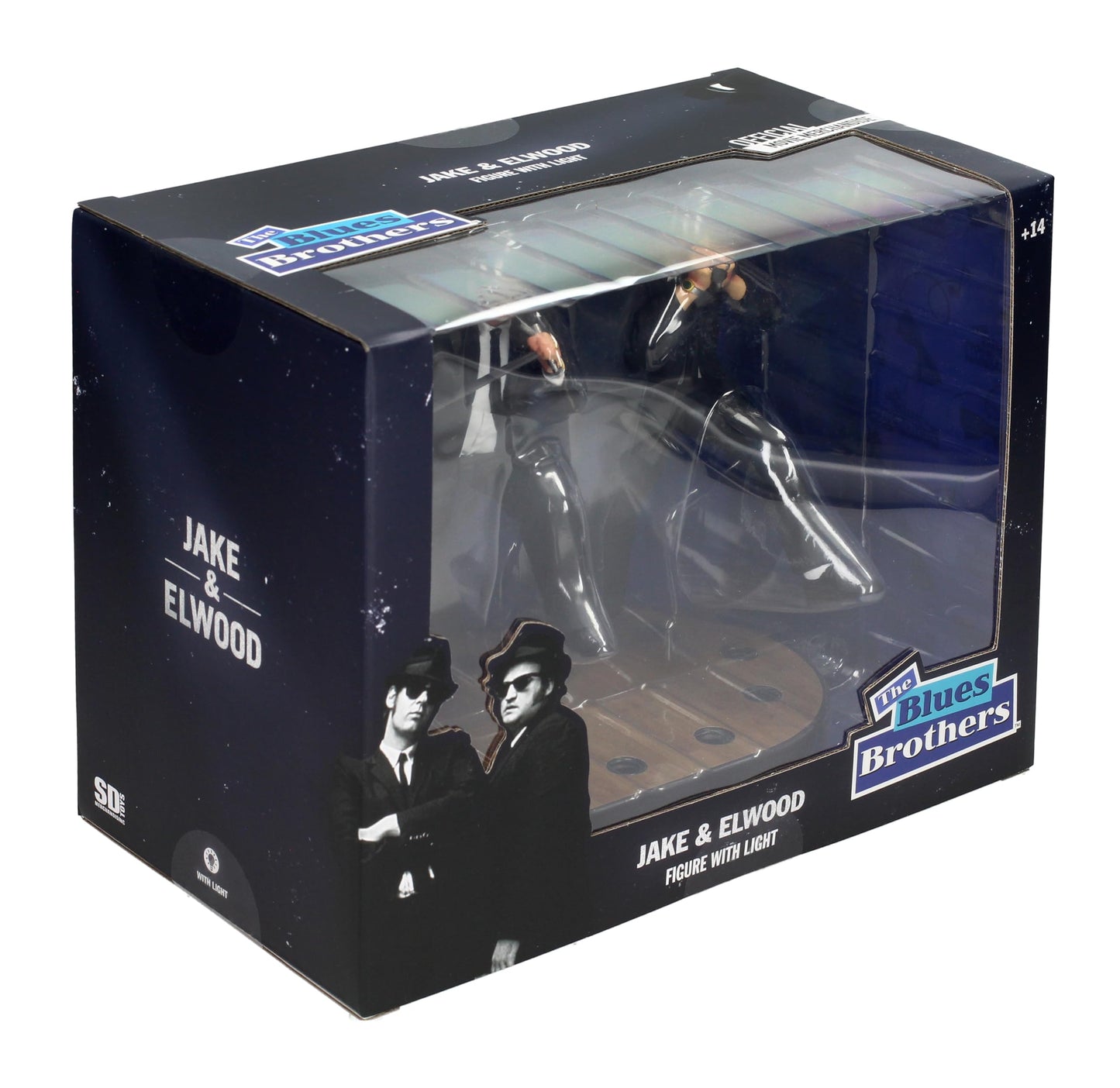 SD TOYS Blues Brothers Jake & Elwood Singing Figure 18 cm with Light – Multicolor, Medium