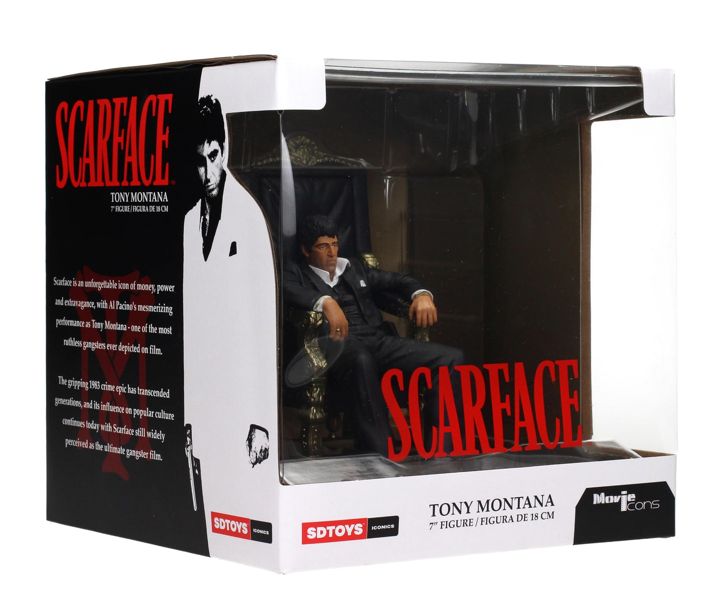 SD TOYS Movie Icons Scarface Tony Montana Throne 7-inch Figure