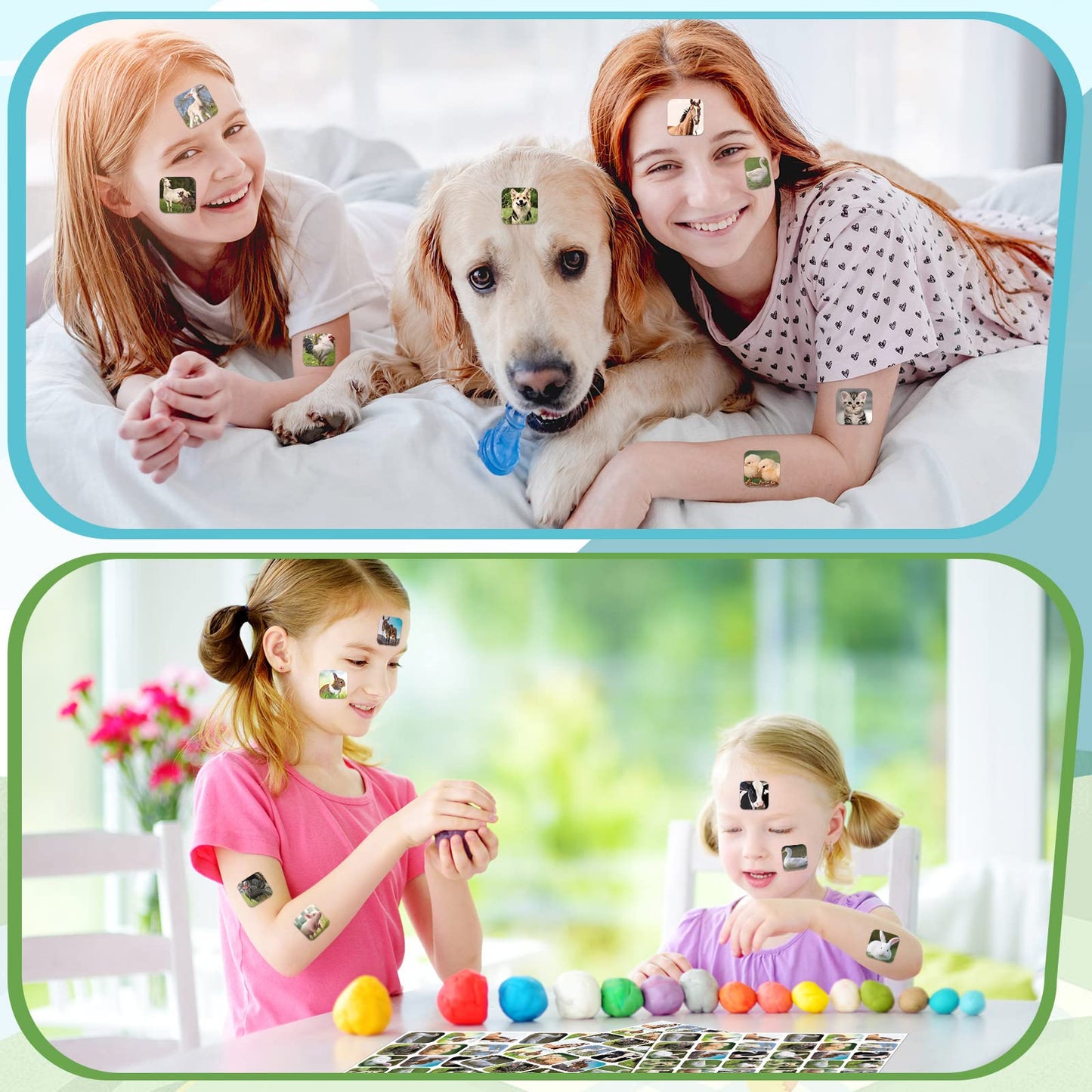 Seajan 600 Pcs Farm Animal Stickers for Kids – Realistic Barnyard Stickers for Classrooms & Parties