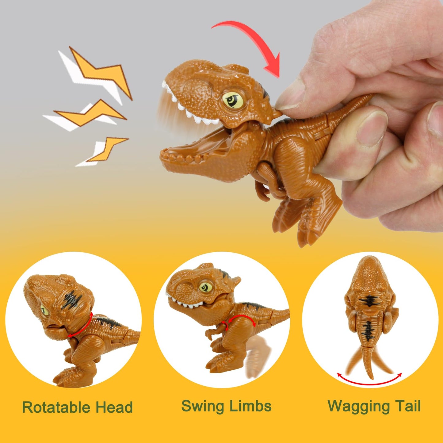Sealive Dinosaur Egg Toys: Mini T-Rex Inside – 4 Pack for Kids Aged 3-5