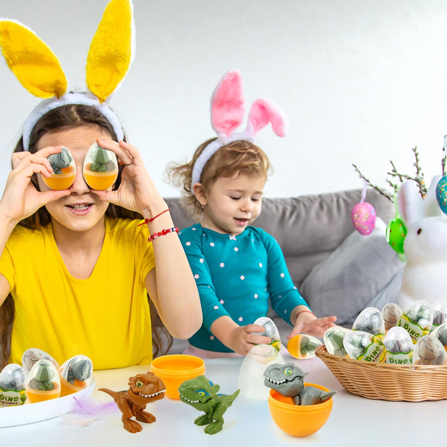 Sealive Dinosaur Egg Toys: Mini T-Rex Inside – 4 Pack for Kids Aged 3-5