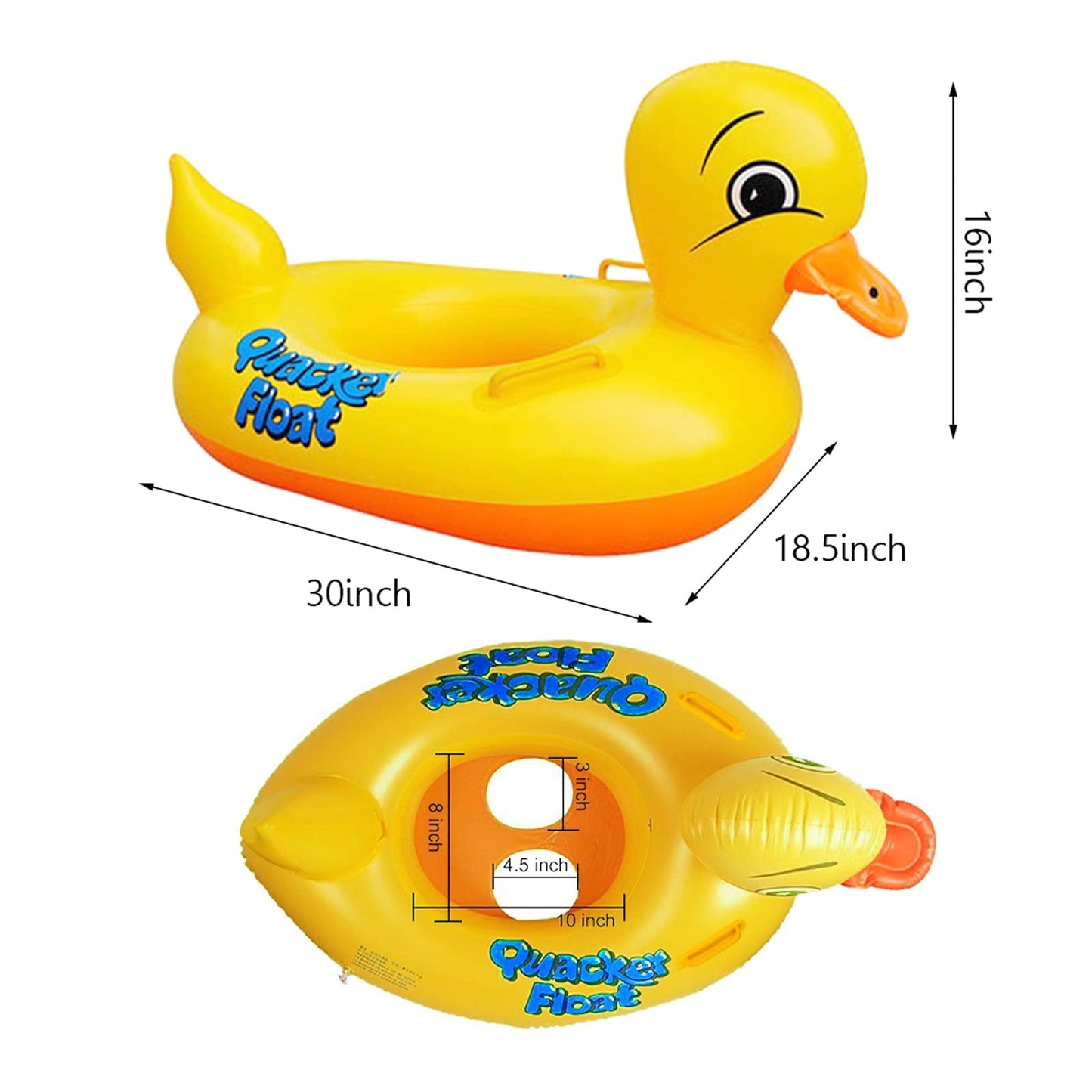 Sealive Inflatable Duck Pool Float for Kids – Safe Toddler Seat & Beach Toy