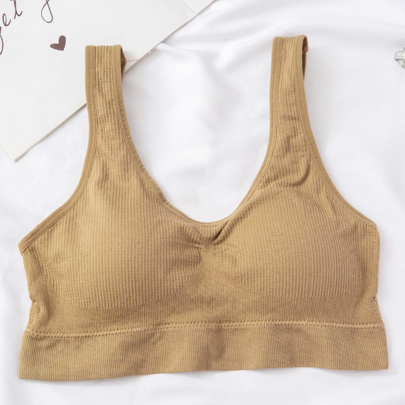 Seamless Push-up Bra, Comfortable Bra, Breathable and Skin-friendly Elastic Bra