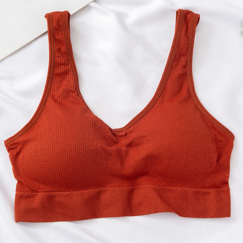 Seamless Push-up Bra, Comfortable Bra, Breathable and Skin-friendly Elastic Bra