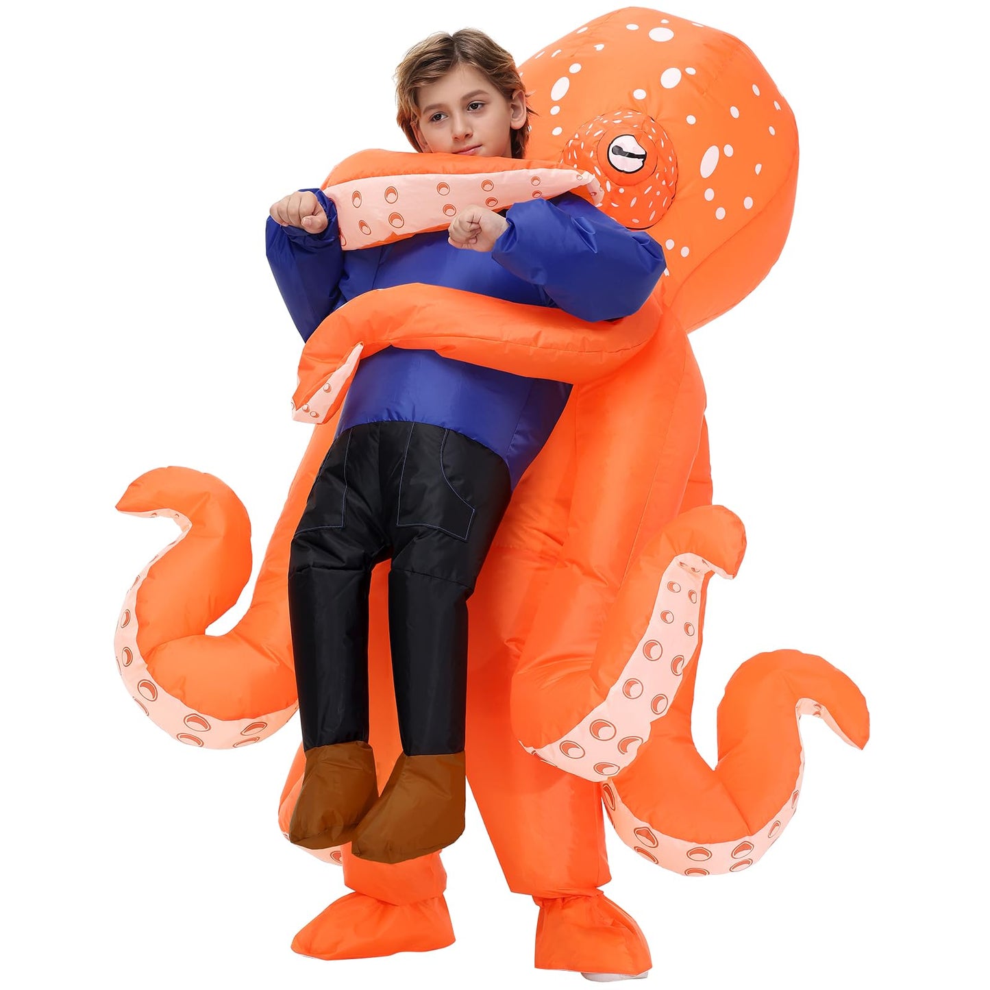 Searhmomo Inflatable Octopus Costume for Kids – Quick Inflate Halloween Dress Up