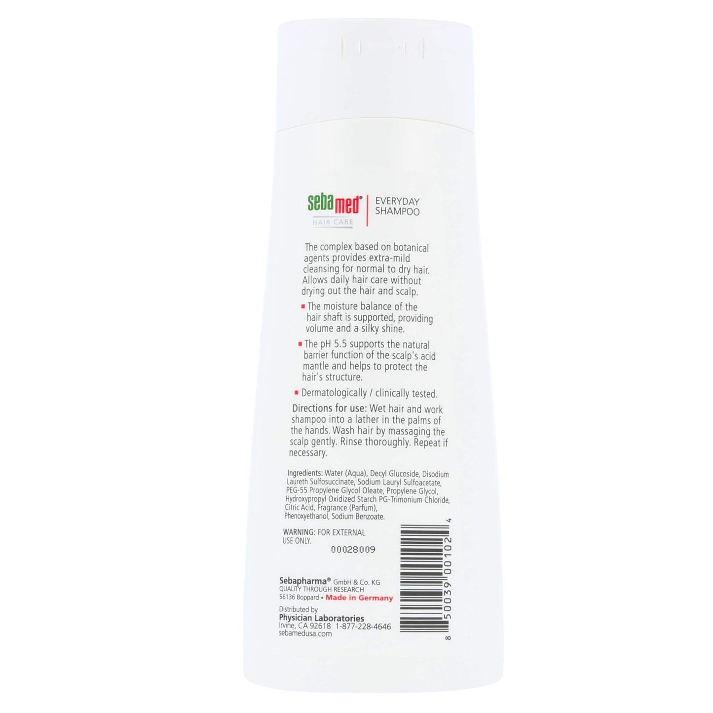 Sebamed Every-Day Shampoo 200 ml – Gentle Daily Cleansing, pH 5.5 Balanced