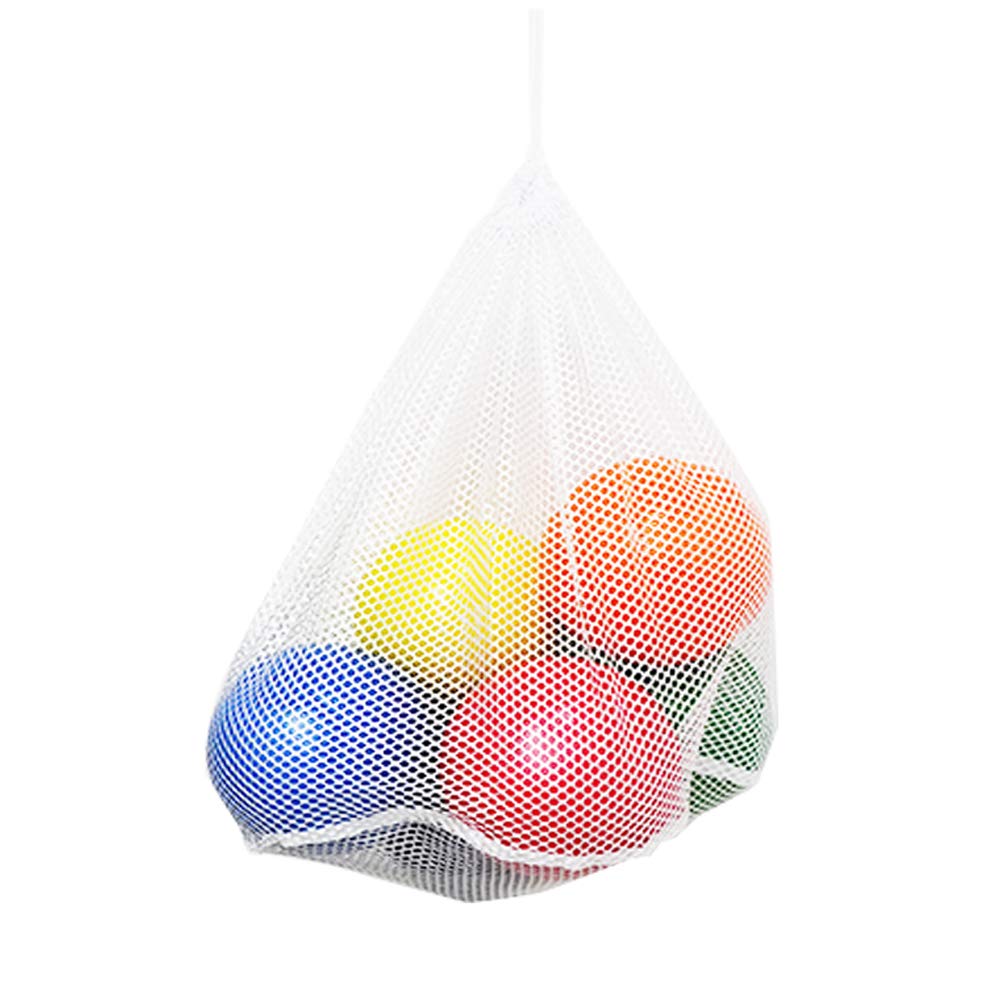SEEPROS Foam Dodgeball Set — Soft Skin, Low Bounce 6-Inch Balls with Mesh Bag (6 Pack)