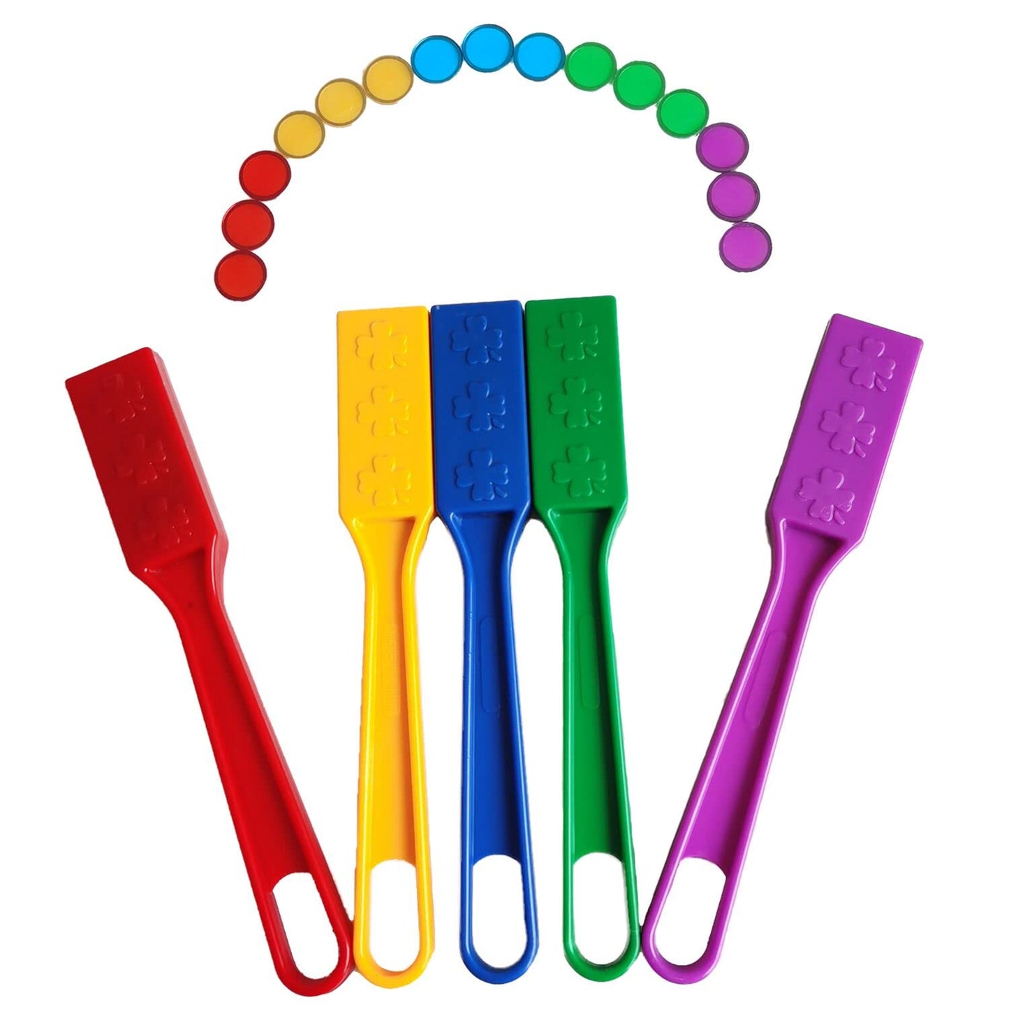 SEETOOOGAMES 300-Piece Magnetic Bingo Chips – Mixed Colors for Math Practice