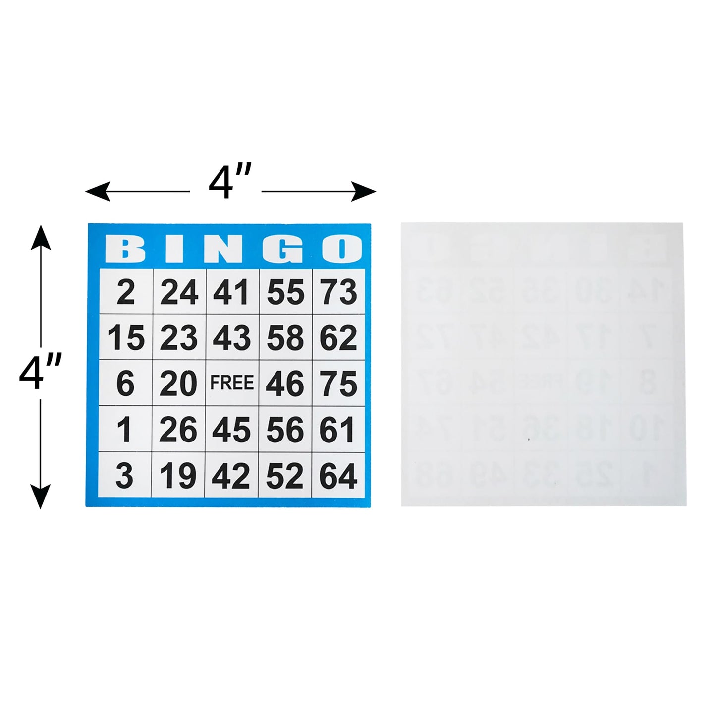 SEETOOOGAMES Bingo Paper Cards - 4x4, 100 Books (5 Sheets Each) - Colorful & Durable