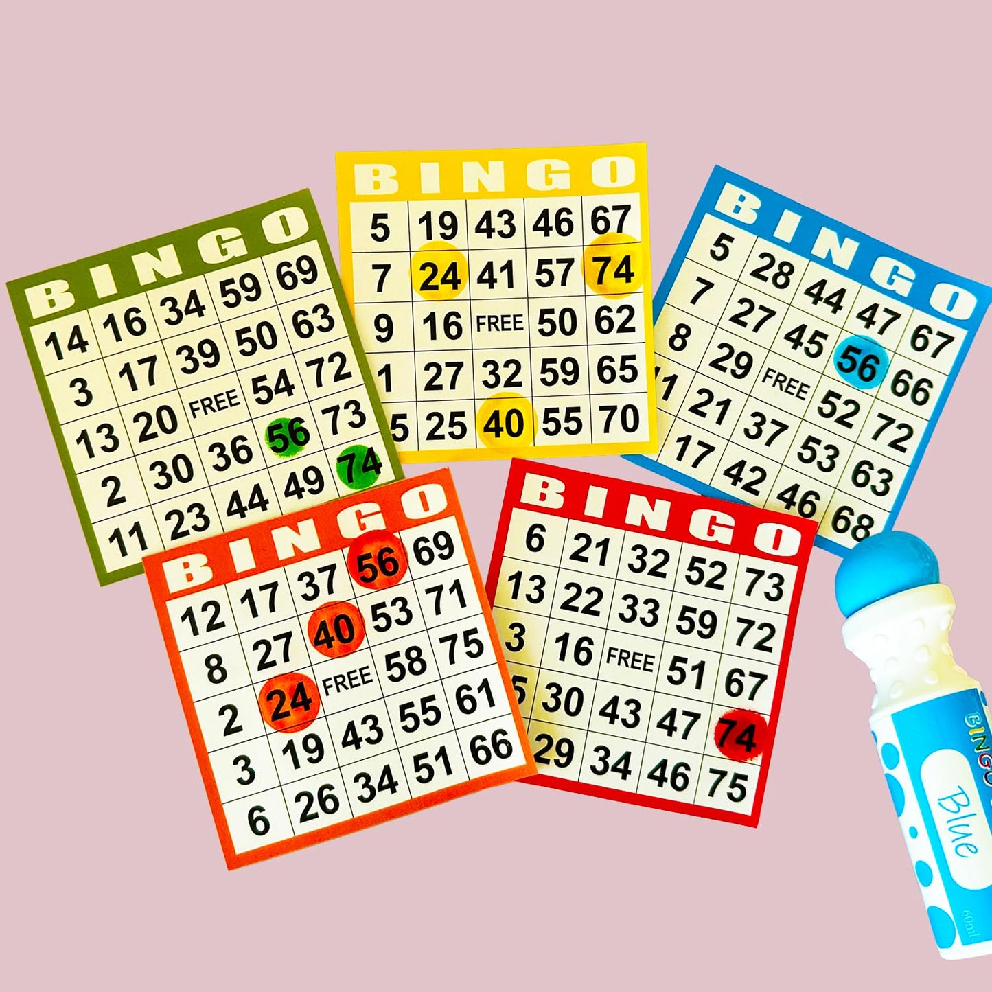 SEETOOOGAMES Bingo Daubers – Mixed Colors 6-Pack Dot Markers for Toddlers